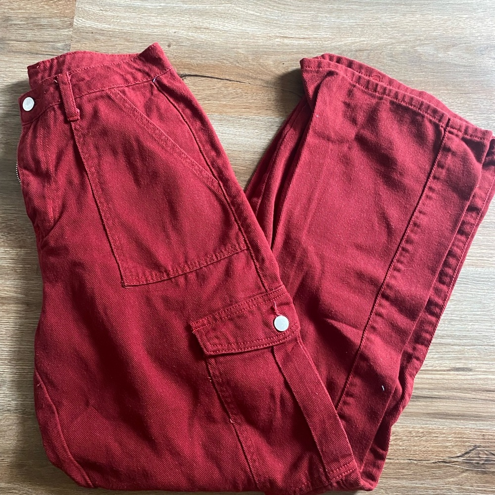 SHEIN Deep Red Pants